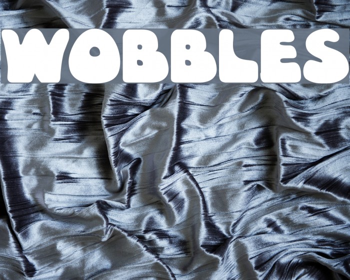 Wobbles Font examples