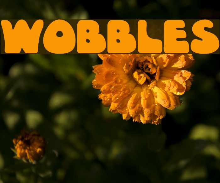 Wobbles Font examples