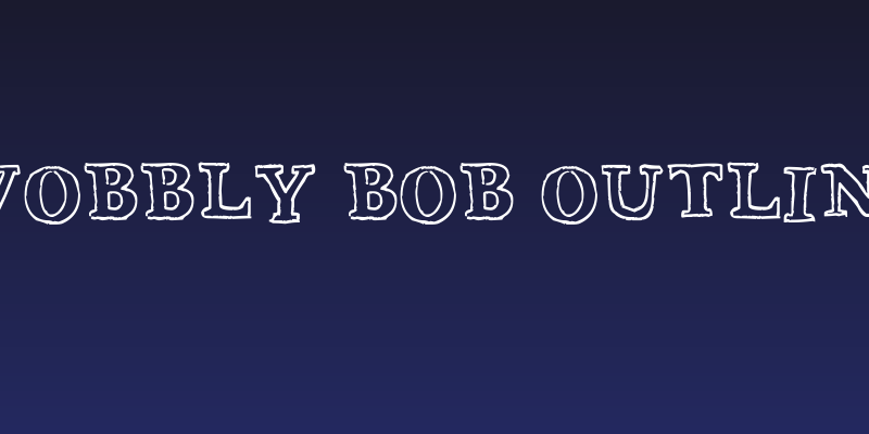 Wobbly Bob Outline Social Header