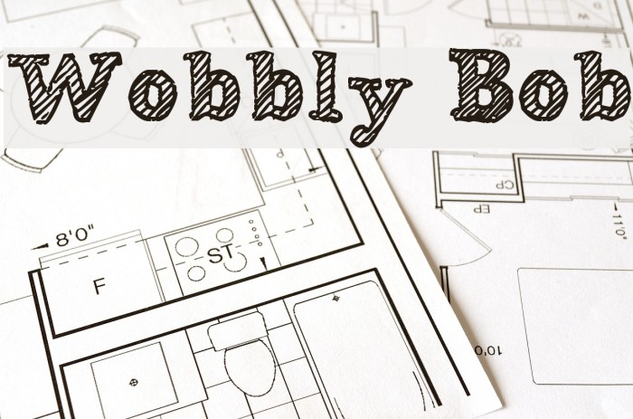 Wobbly Bob Font examples