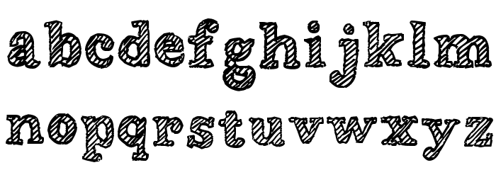 Wobbly Bob Font LOWERCASE