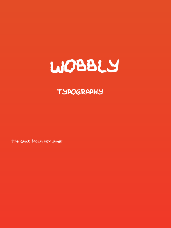 Wobbly Poster