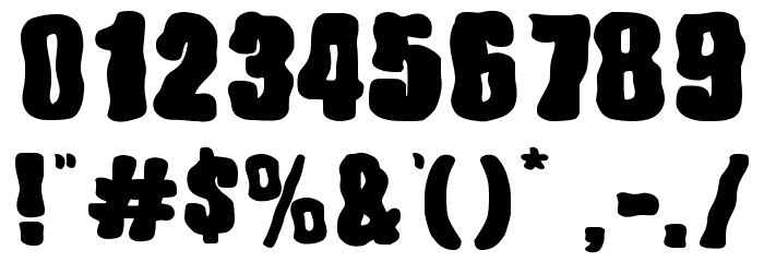 Wocke Funky Font OTHER CHARS