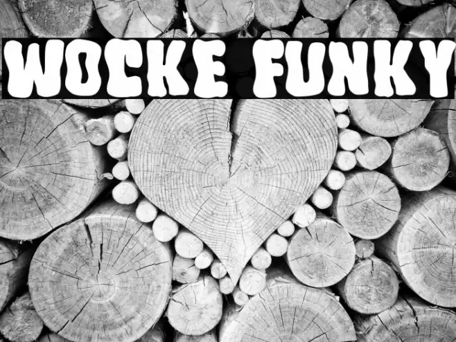 Wocke Funky Fonte examples