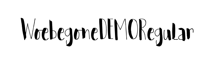 Woebegone DEMO Regular  Frei Schriftart Herunterladen
