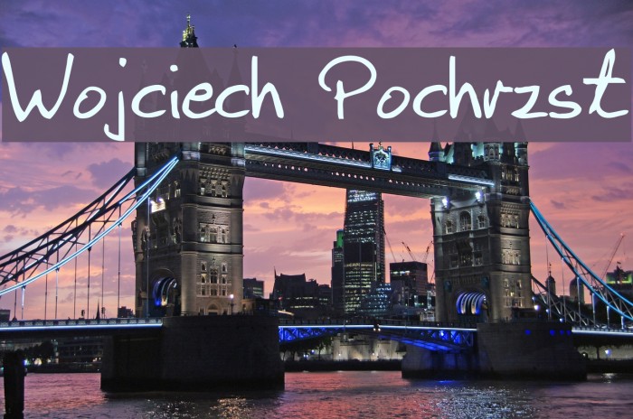 Wojciech Pochrzst फ़ॉन्ट examples