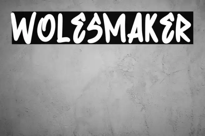 Wolesmaker Font examples