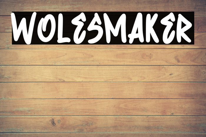 Wolesmaker Example 2
