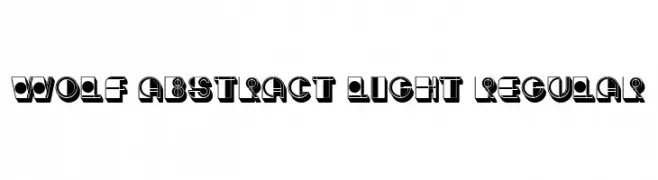 Wolf Abstract Light Regular  Frei Schriftart Herunterladen