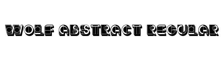 Wolf Abstract Regular  免费字体下载