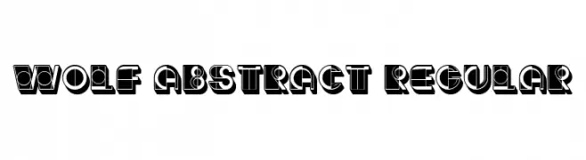 Wolf Abstract Regular  Frei Schriftart Herunterladen