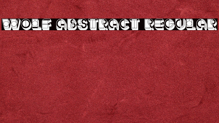 Wolf Abstract Regular Example 1