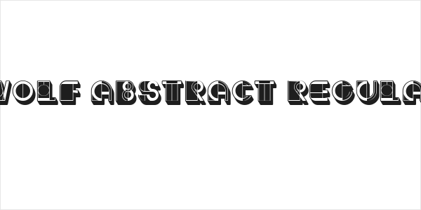 Wolf Abstract Regular Logo