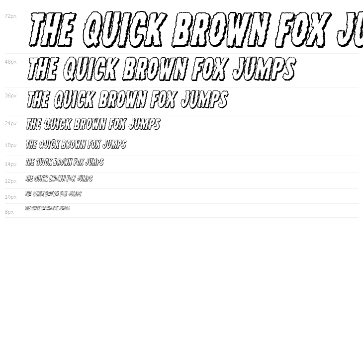 Wolf Brothers 3D Italic Waterfall