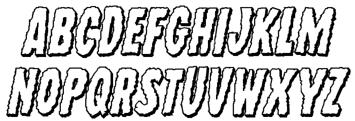 Wolf Brothers 3D Italic لخطوط تنزيل صغيرة