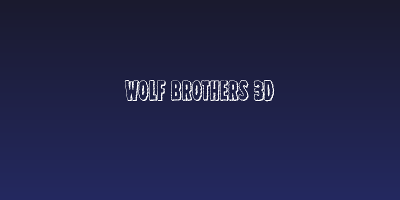 Wolf Brothers 3D Social Header