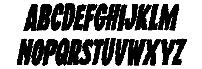 Wolf Brothers Bold Italic Font LOWERCASE