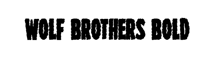 Wolf Brothers Bold  Frei Schriftart Herunterladen