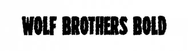 Wolf Brothers Bold  免费字体下载