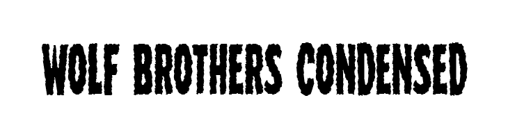 Wolf Brothers Condensed  免费字体下载