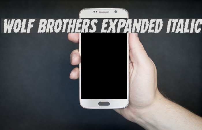 Wolf Brothers Expanded Italic Font examples