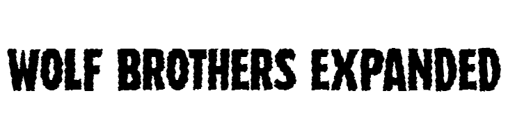 Wolf Brothers Expanded Font