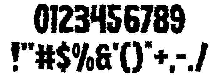 Wolf Brothers Expanded Font OTHER CHARS