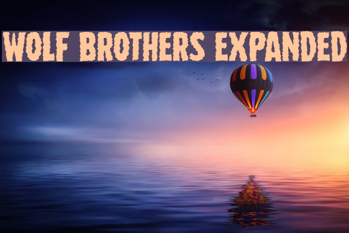 Wolf Brothers Expanded Font examples