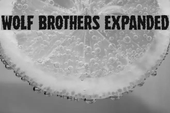 Wolf Brothers Expanded خط examples