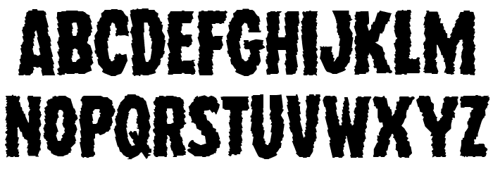 Wolf Brothers Expanded Font LOWERCASE