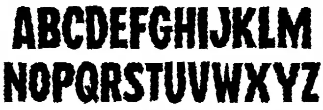 Wolf Brothers Expanded Schriftart Kleinbuchstaben