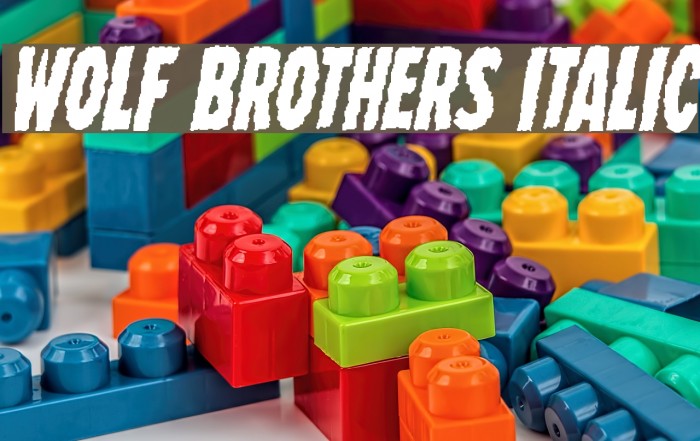 Wolf Brothers Italic Font examples