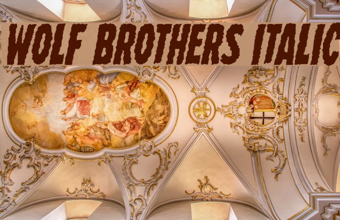 Wolf Brothers Italic Font examples