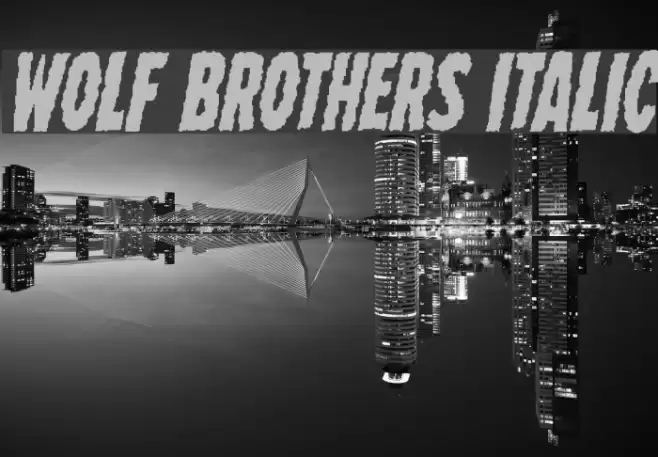 Wolf Brothers Italic خط examples