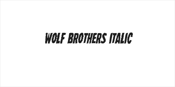 Wolf Brothers Italic Logo
