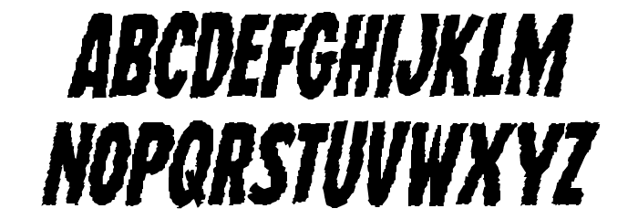 Wolf Brothers Italic Font LOWERCASE