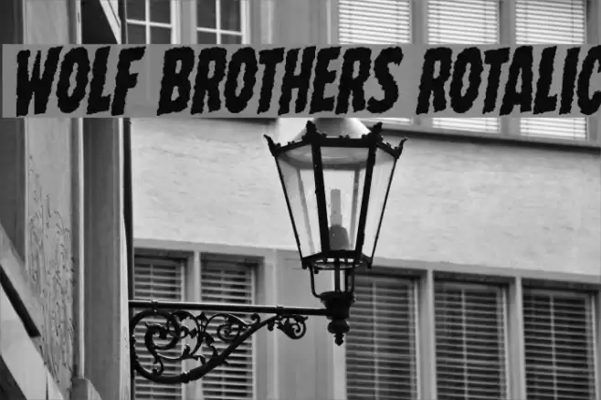 Wolf Brothers Rotalic خط examples