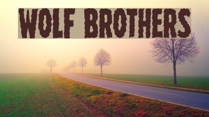 Wolf Brothers Font examples