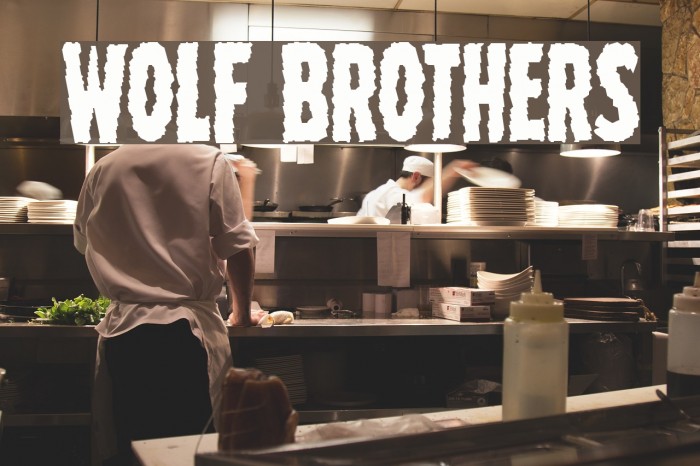 Wolf Brothers Font examples