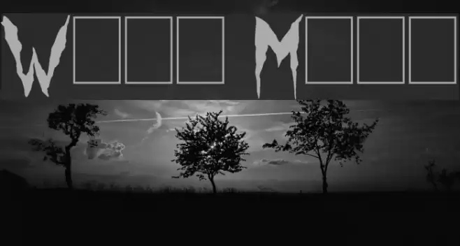 Wolf Moon Font examples