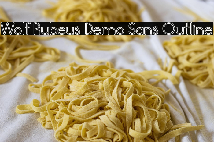 Wolf Rubeus Demo Sans Outline Example 1