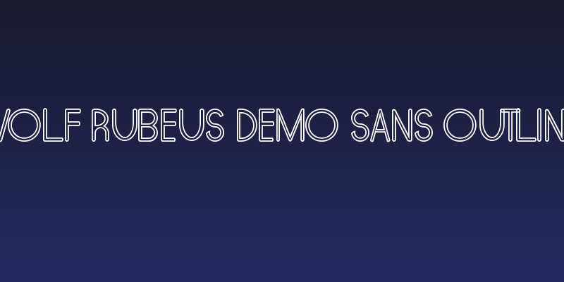 Wolf Rubeus Demo Sans Outline Social Header