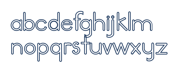 Wolf Rubeus Demo Sans Outline Lowercase