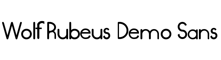 Wolf Rubeus Demo Sans  لخطوط تنزيل