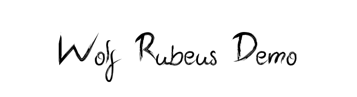 Wolf Rubeus Demo  नि: शुल्क फ़ॉन्ट्स डाउनलोड