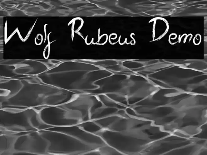 Wolf Rubeus Demo Font examples