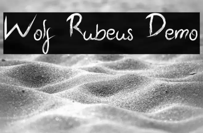 Wolf Rubeus Demo Font examples