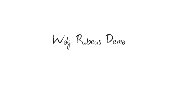 Wolf Rubeus Demo Logo