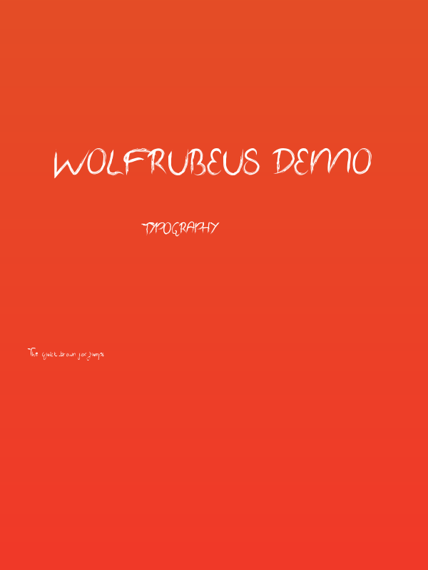 Wolf Rubeus Demo Poster