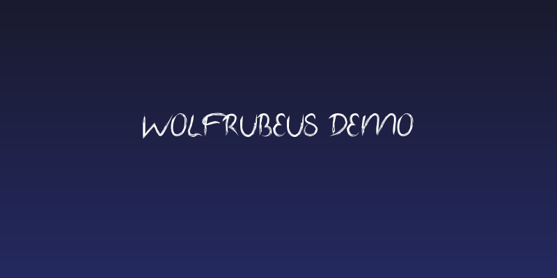 Wolf Rubeus Demo Social Header